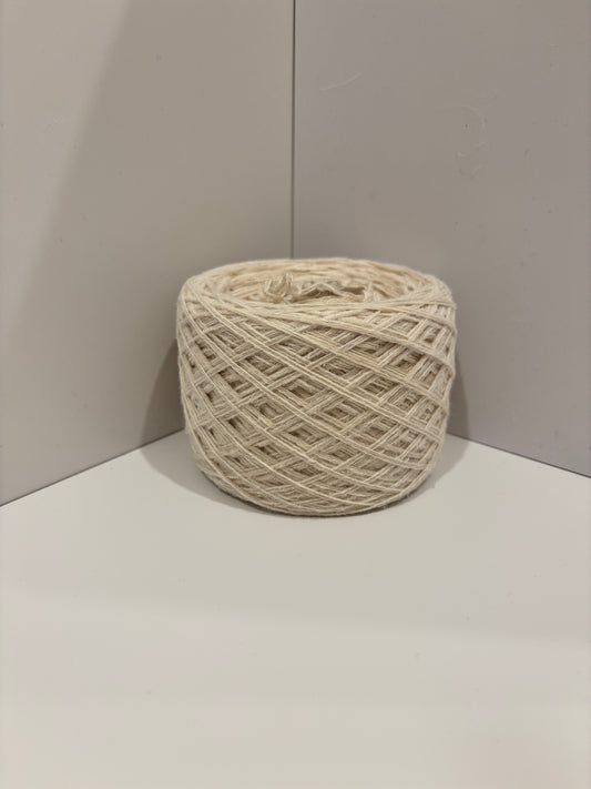 Cream Recycled Yarn Skein